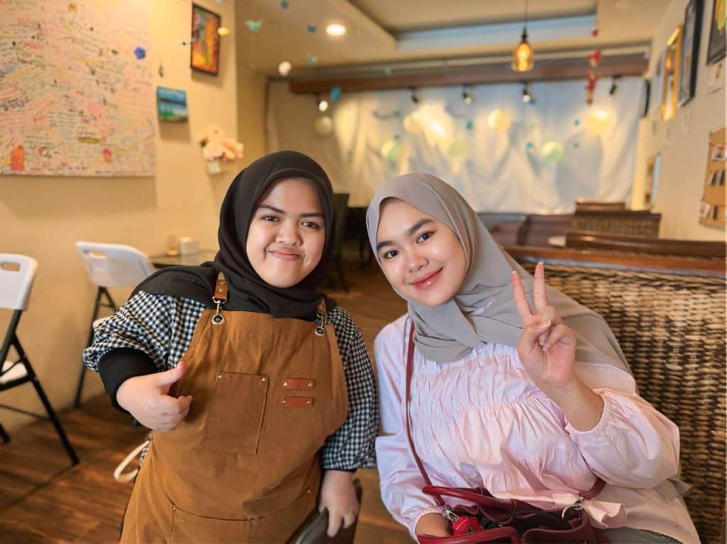 bersama Audrey di Kopi Kamu
